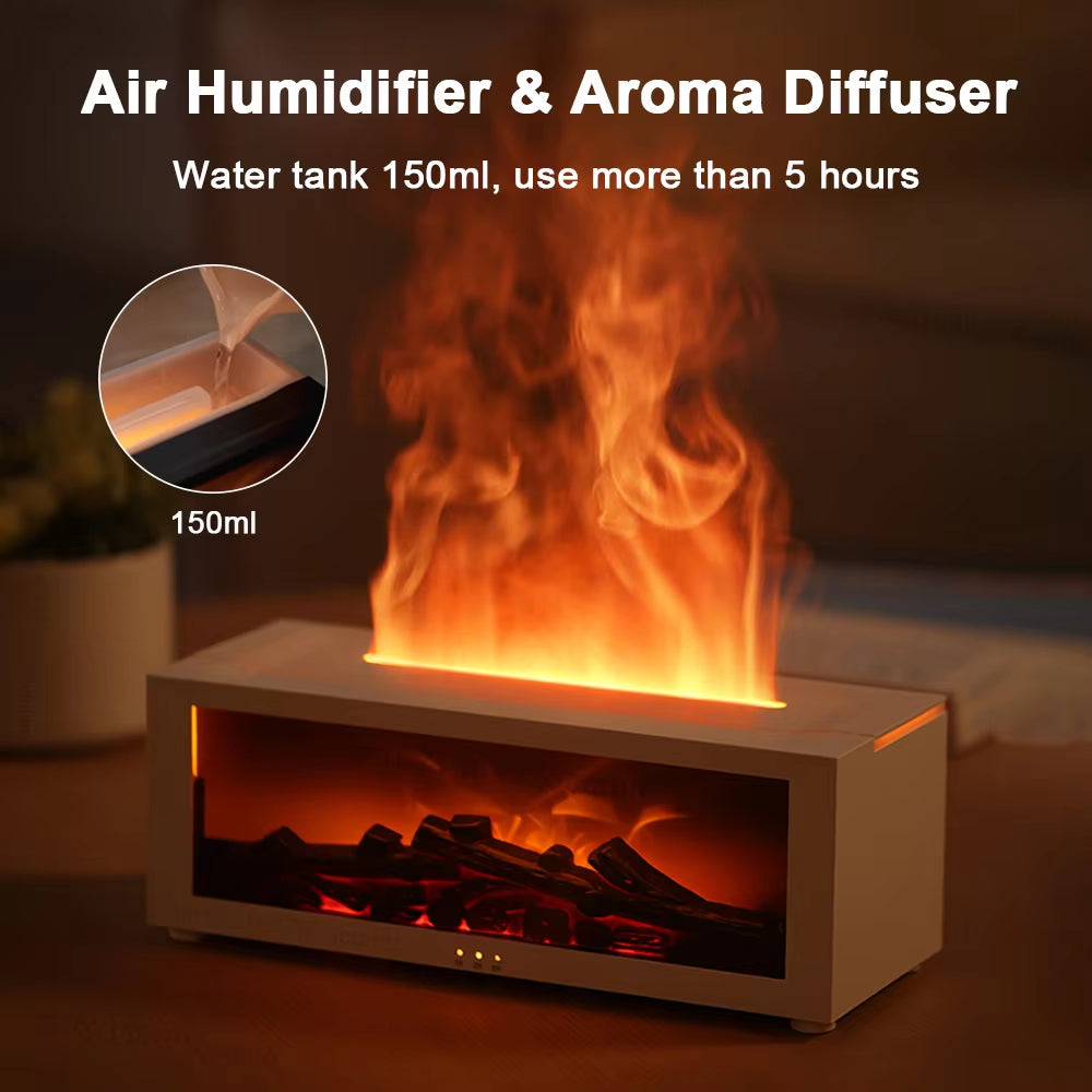 Flame Effect Essential Oil Diffuser & Humidifier